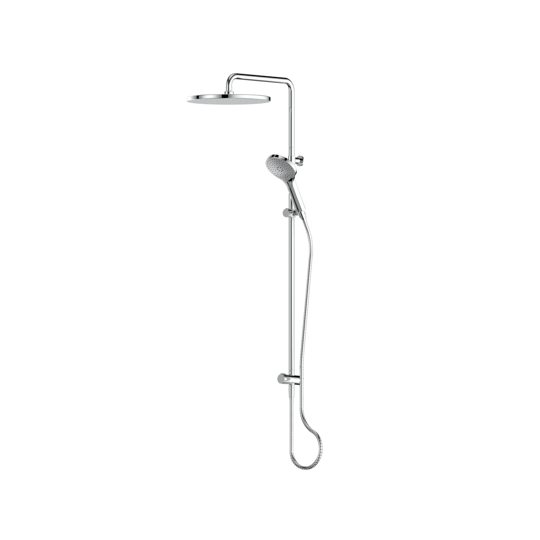 Greens Lavish Bubblejet Twin Rail Shower Chrome