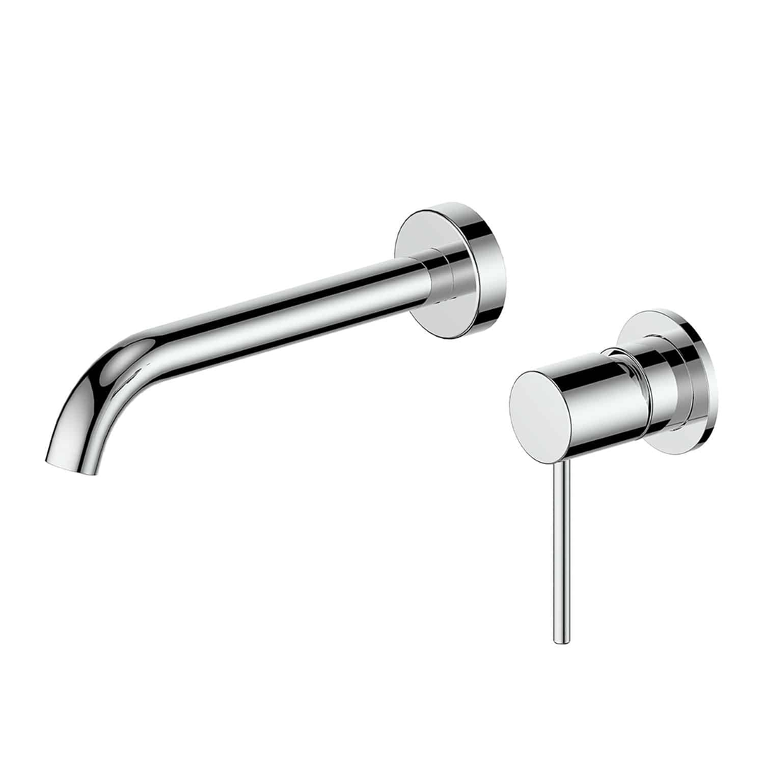 Greens Gisele Wall Basin/Bath Mixer Pvd Brushed Nickel