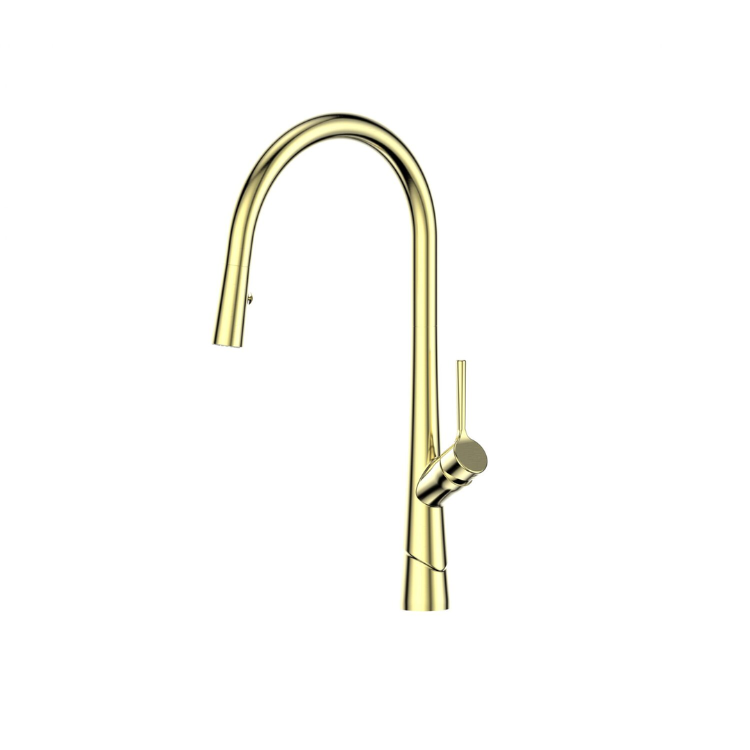 Greens Lustro Ii Pull-Down Sink Mixer Pvd Brushed Brass