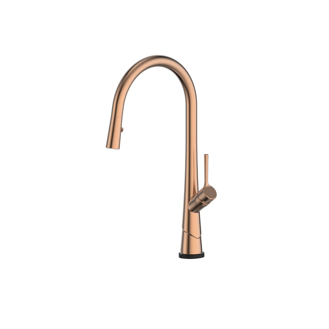 Greens Lustro Kontact Pull-Down Sink Mixer Brushed Copper