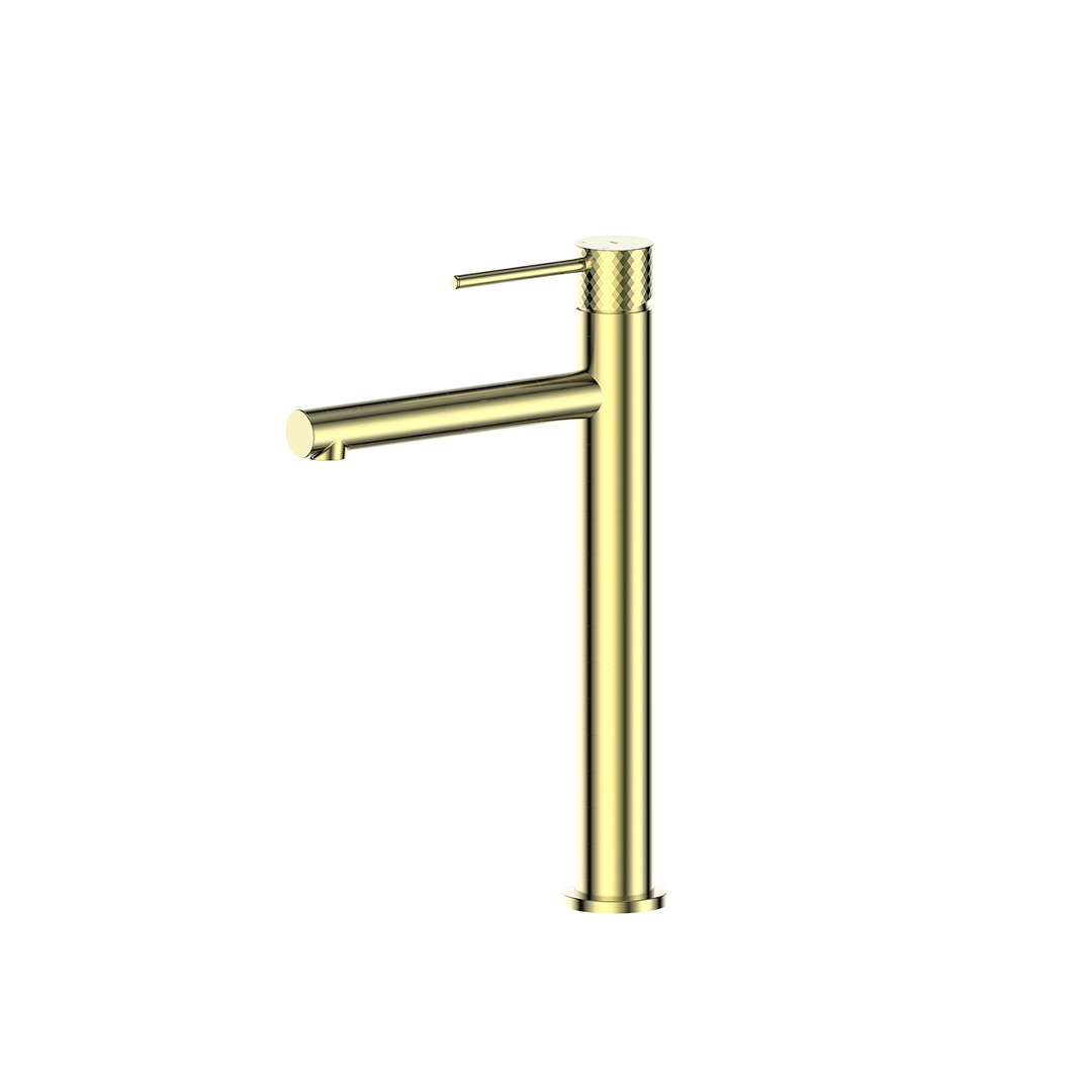 Greens Mika Tower Basin Mixer Pvd Brushed Brass