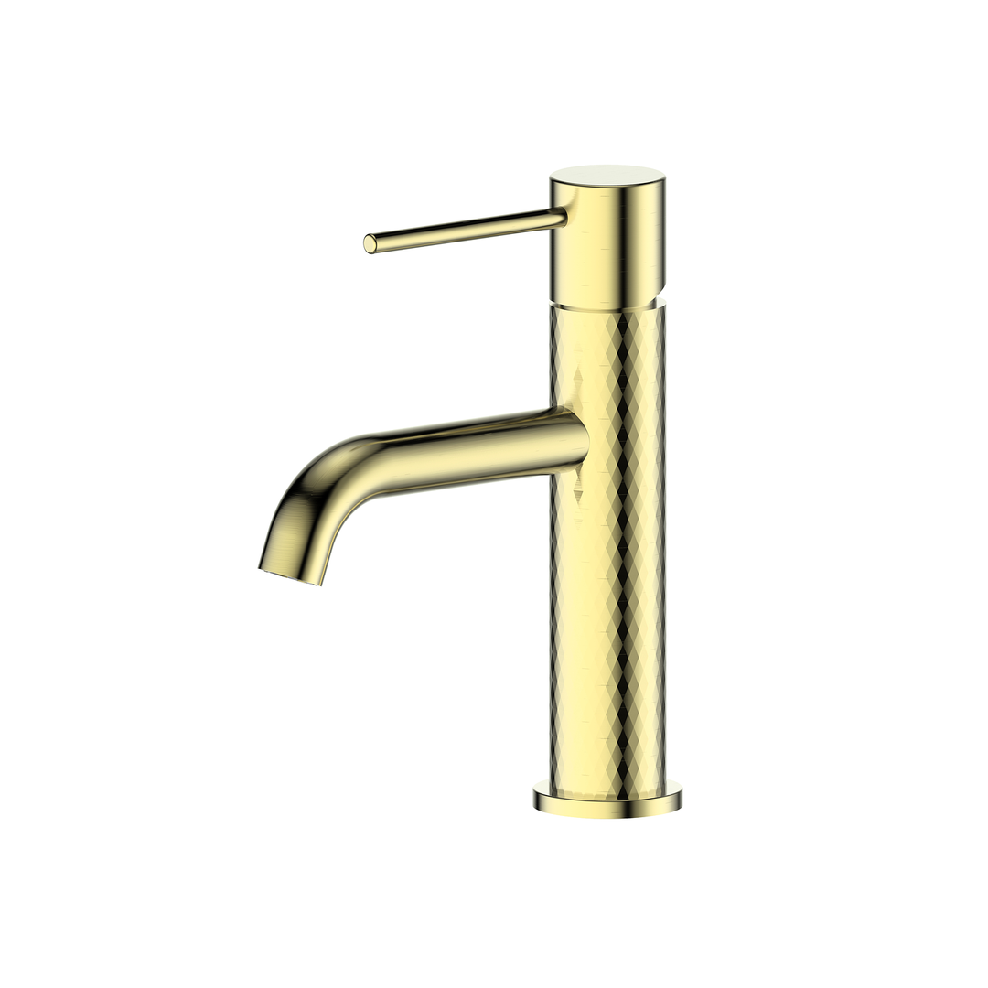 Greens Tesora Basin Mixer Brushed Brass
