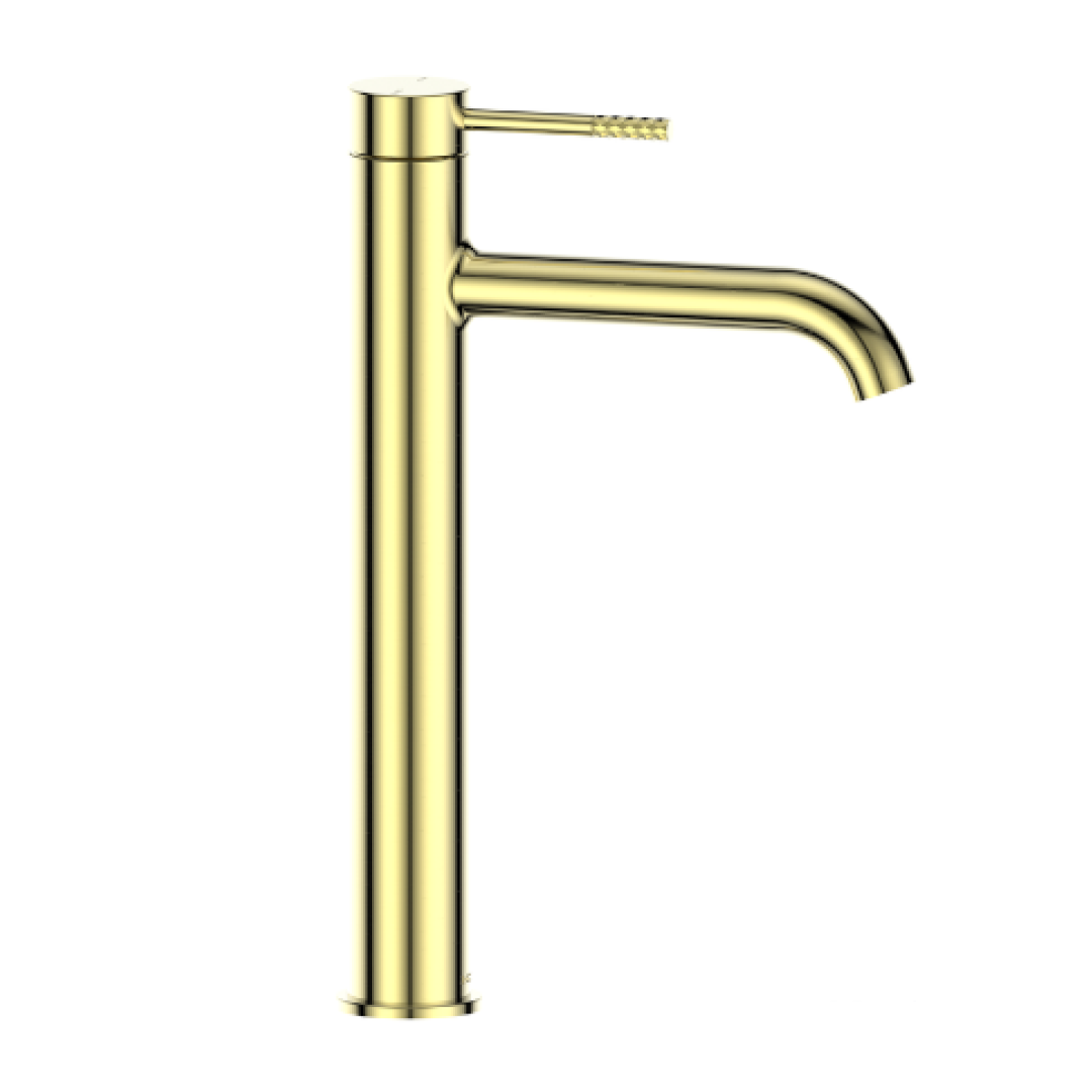 Greens Optima Plus Tower Basin Mixer Pvd Brushed Brass