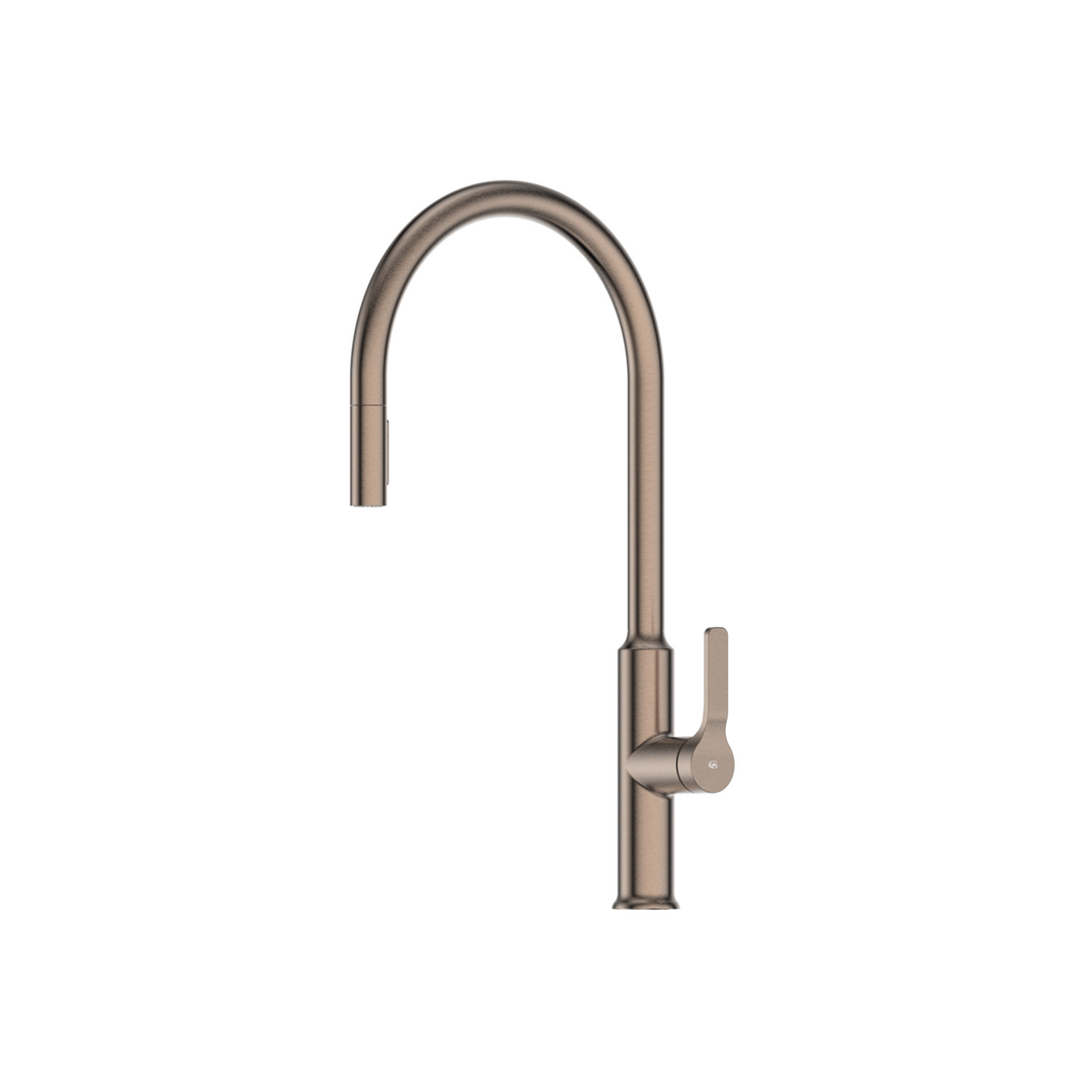 Greens Craft Pull-Down Kitchen Mixer With Chef'S Spout Pvd Brushed Bronze