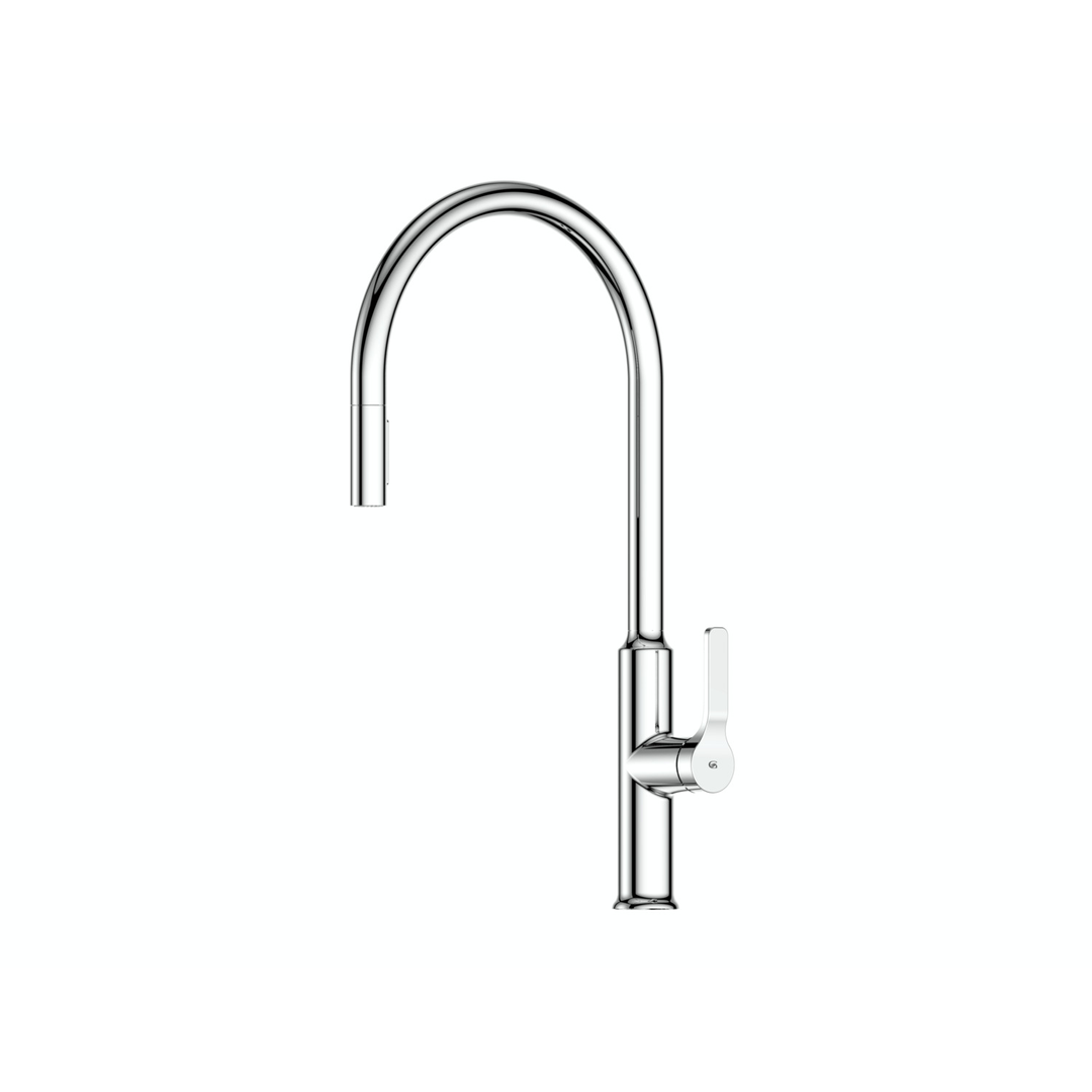 Greens Craft Pull-Down Kitchen Mixer With Chef'S Spout Chrome