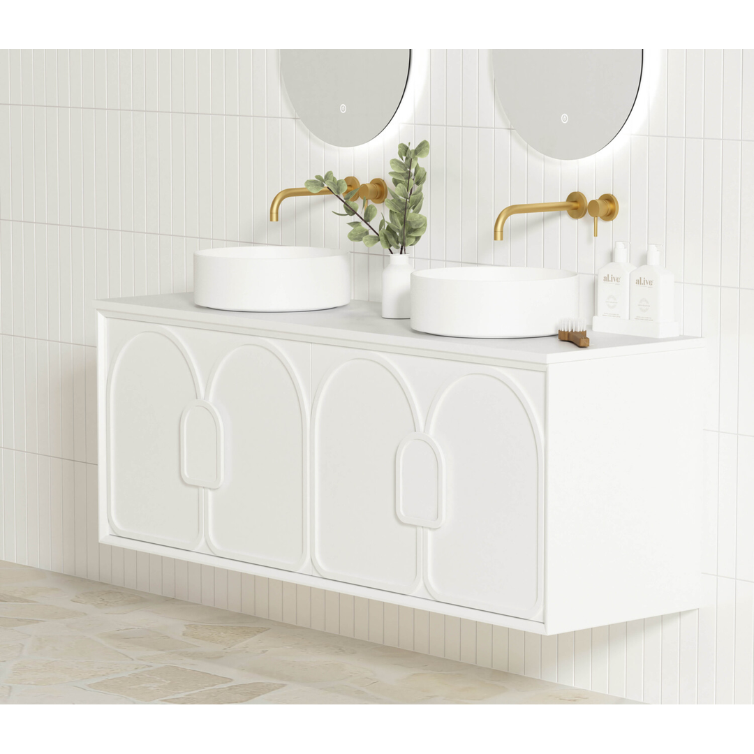 Otti Laguna Mk Ii 1500 Matte White Wall Hung Cabinet Only