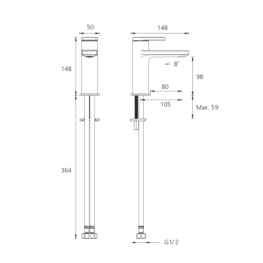 Oliveri LON903500FCR London Basin Mixer Chrome