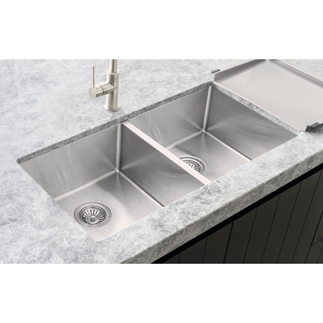 Meir Dish Draining Tray Brushed Nickel