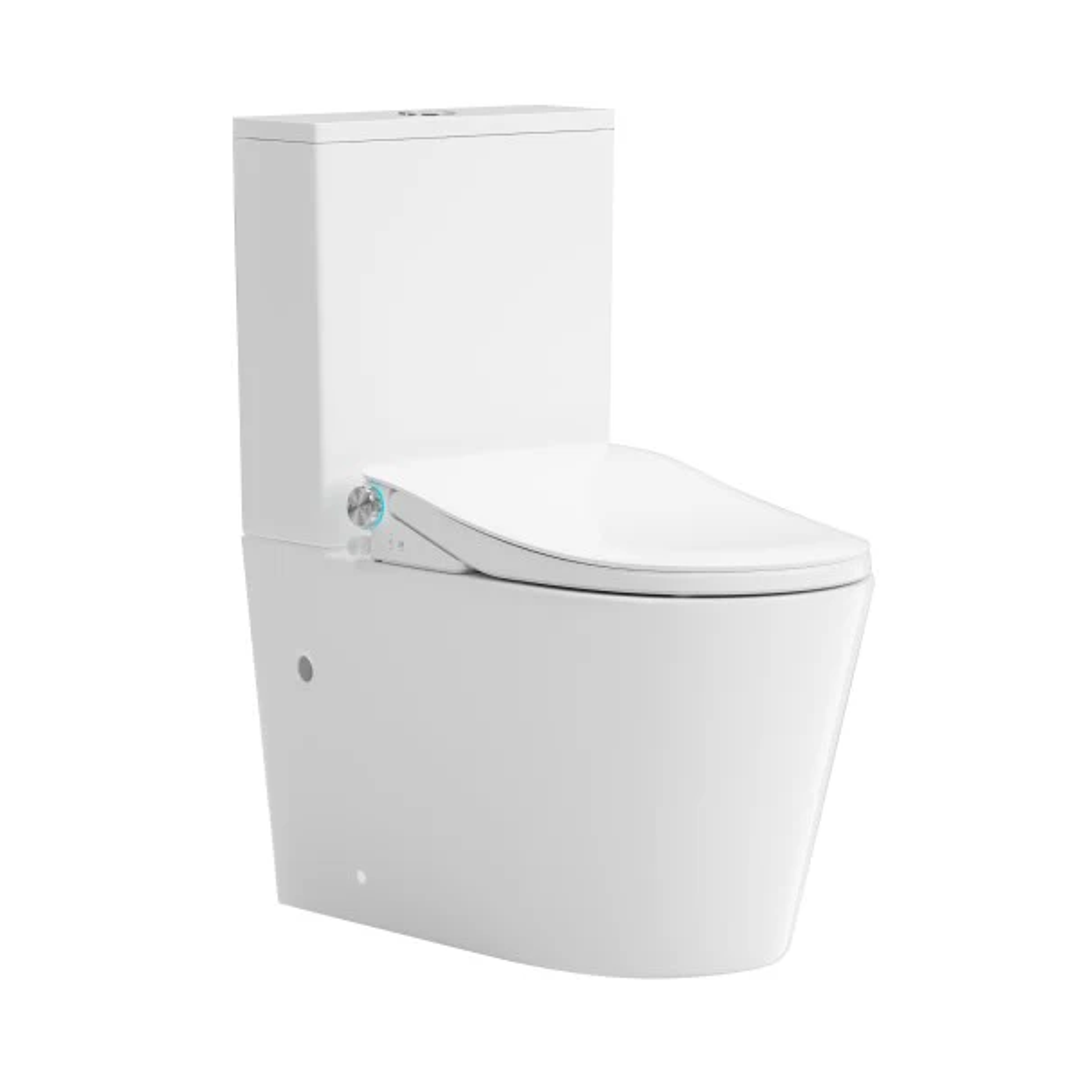 Lafeme Thea Standard Bidet Seat With Luna Rimless Toilet