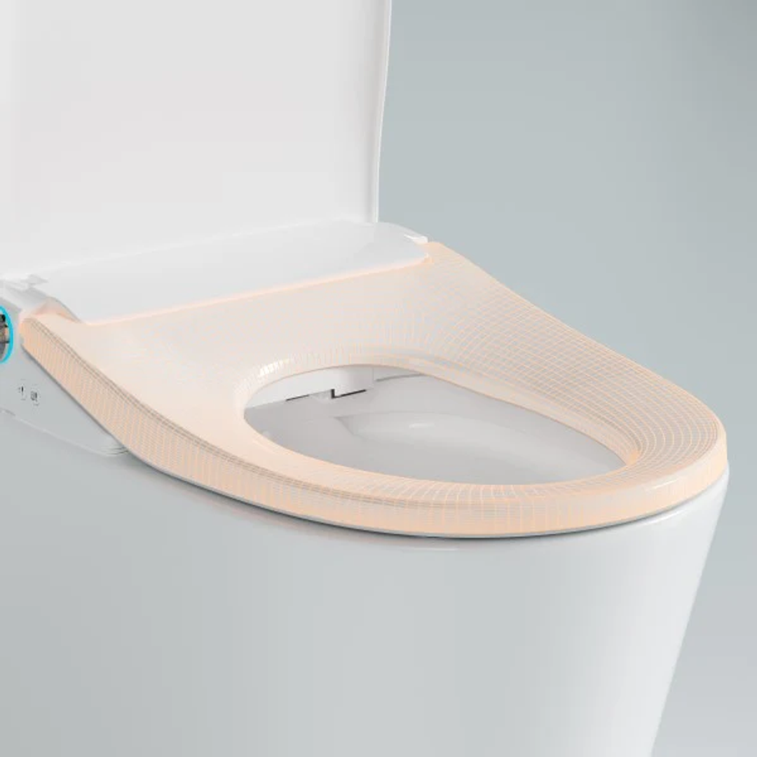 Lafeme Thea Standard Bidet Seat With Luna Rimless Toilet