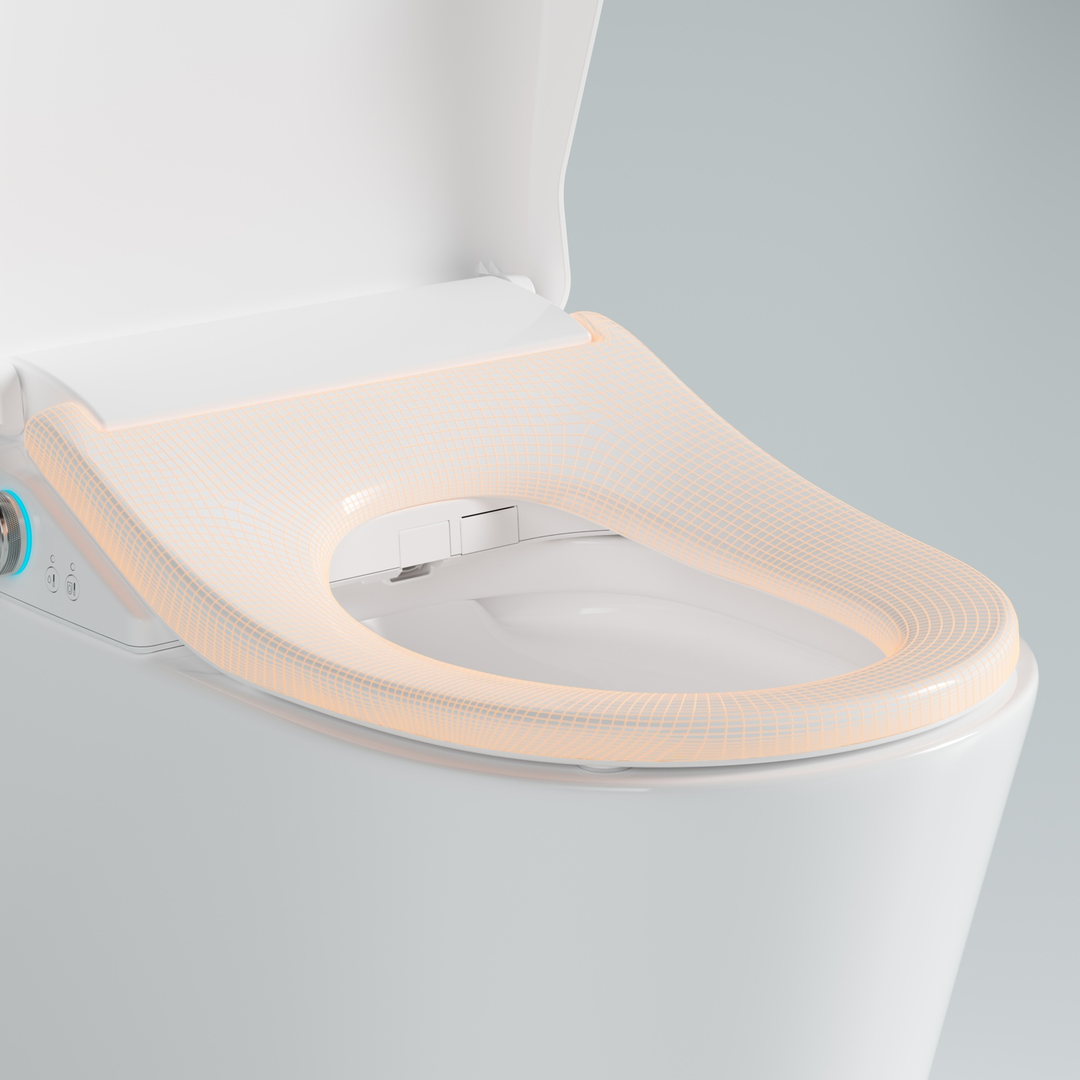 Lafeme Catania Bidet Seat With Vega Tornado Rimless Toilet