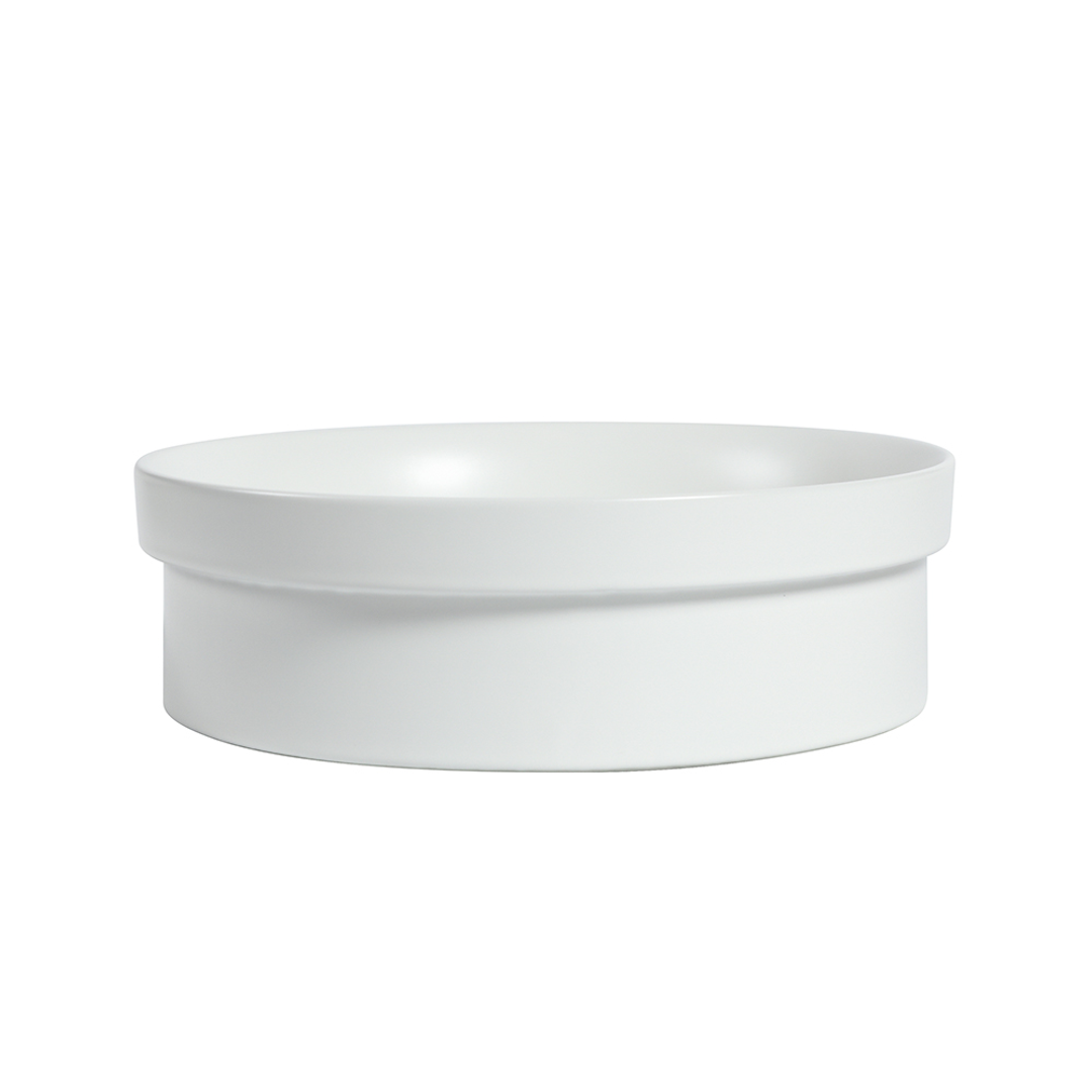 Zumi Lvia Basin 400X400X110Mm Matte White With 40Mm Matte White Pop Up Waste & Adaptor