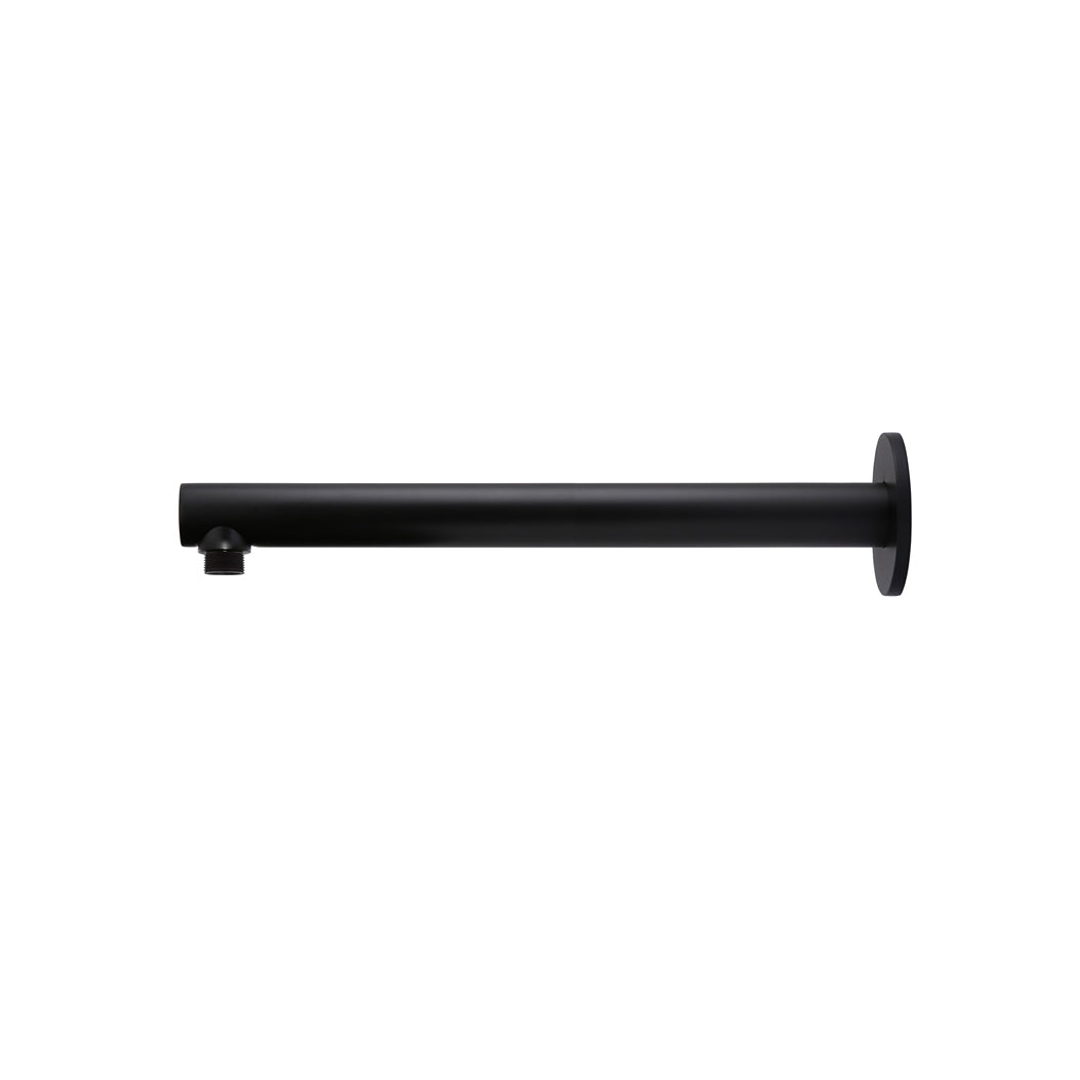 Meir Round Wall Shower Arm 400Mm Matte Black