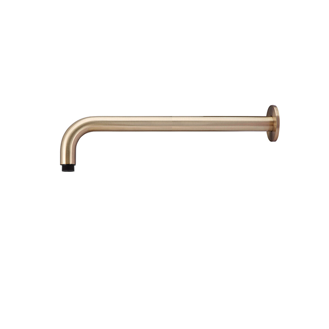 Meir Round Wall Shower Curved Arm 400Mm Champagne