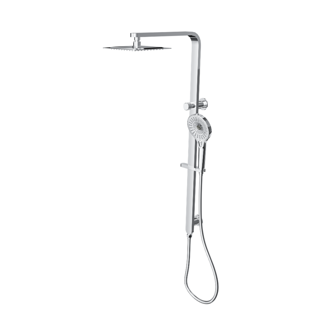Linsol Mason Shower Combo With Multifunction Handpiece And 200Mm Square Head Chrome