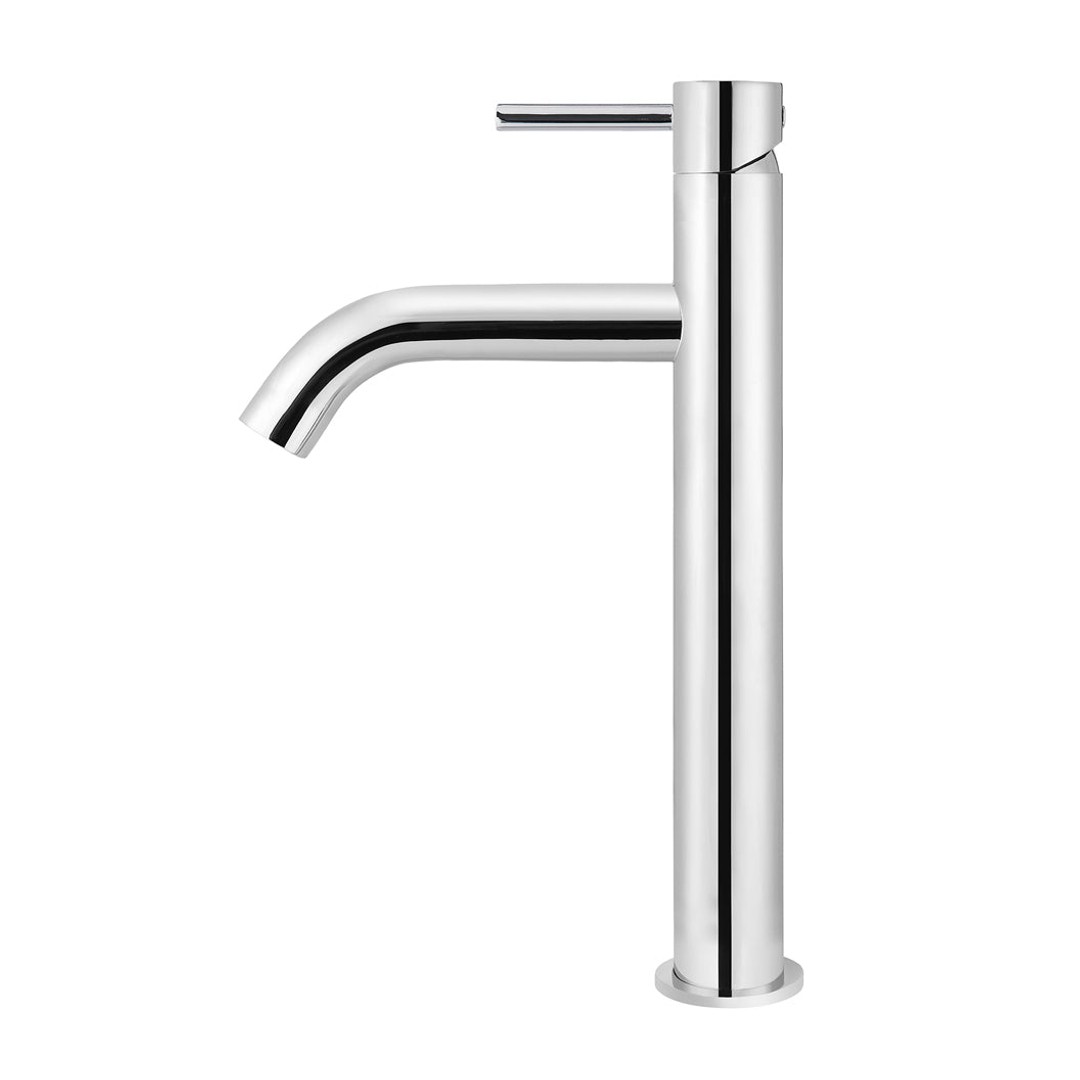 Meir Piccola Tall Basin Mixer Tap With 130Mm Spout Polished Chrome