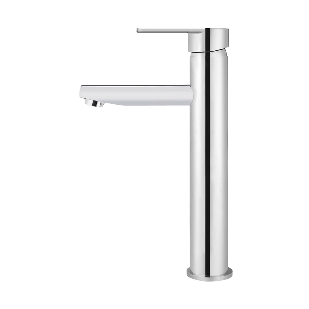 Meir Round Paddle Tall Basin Mixer Polished Chrome