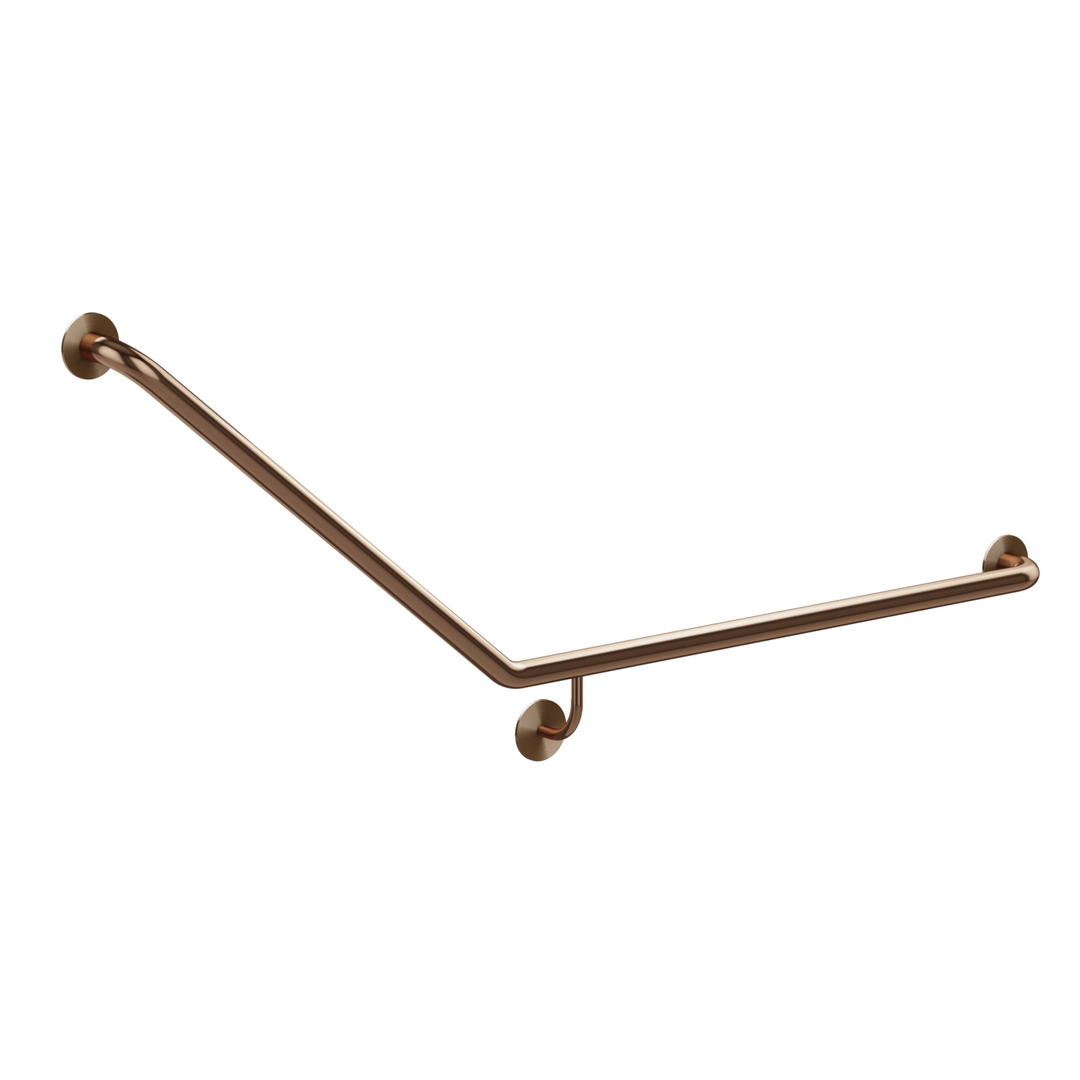 Meir Care Range 40 Degree Right Side Grab Rail Lustre Bronze Mcr-40Rh70-Pvdbz