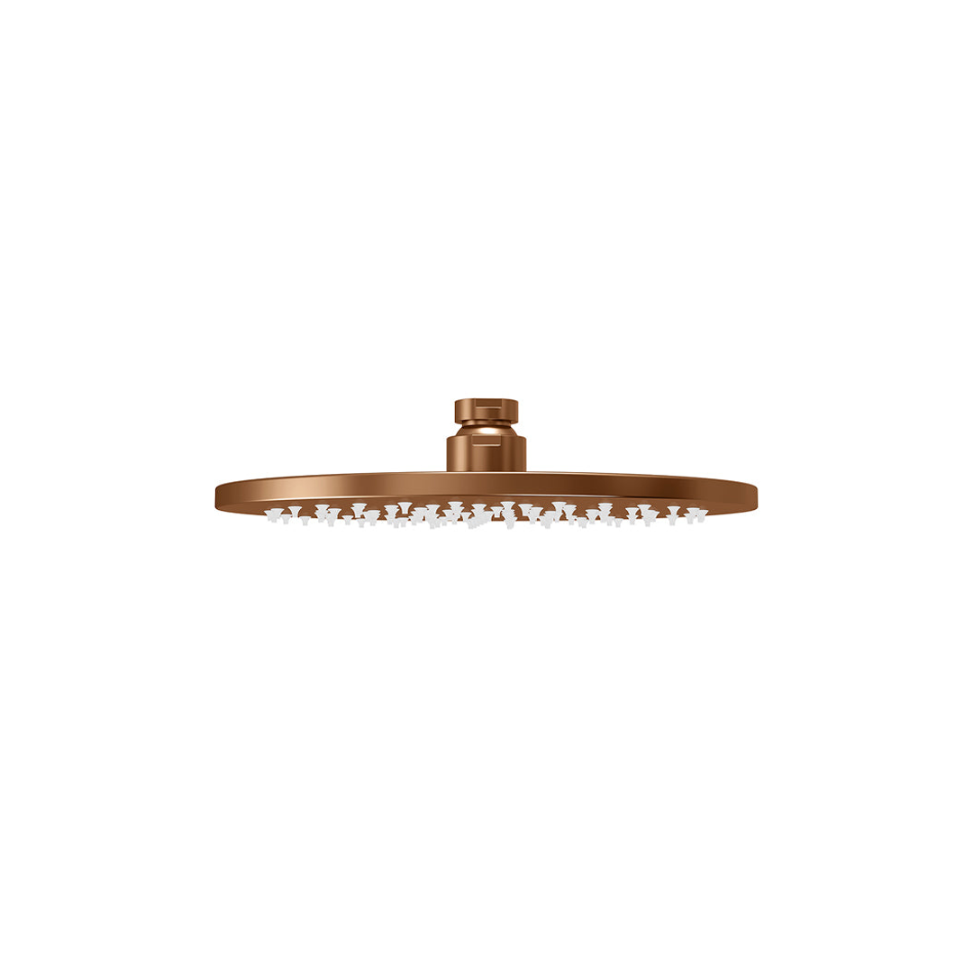 Meir Round Shower Rose 200Mm Lustre Bronze