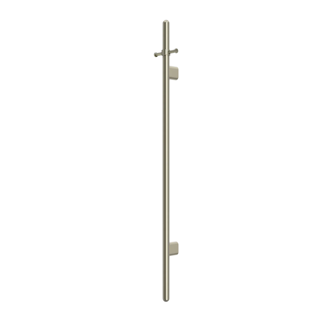 Meir Heated Vertical Towel Rail Brushed Nickel