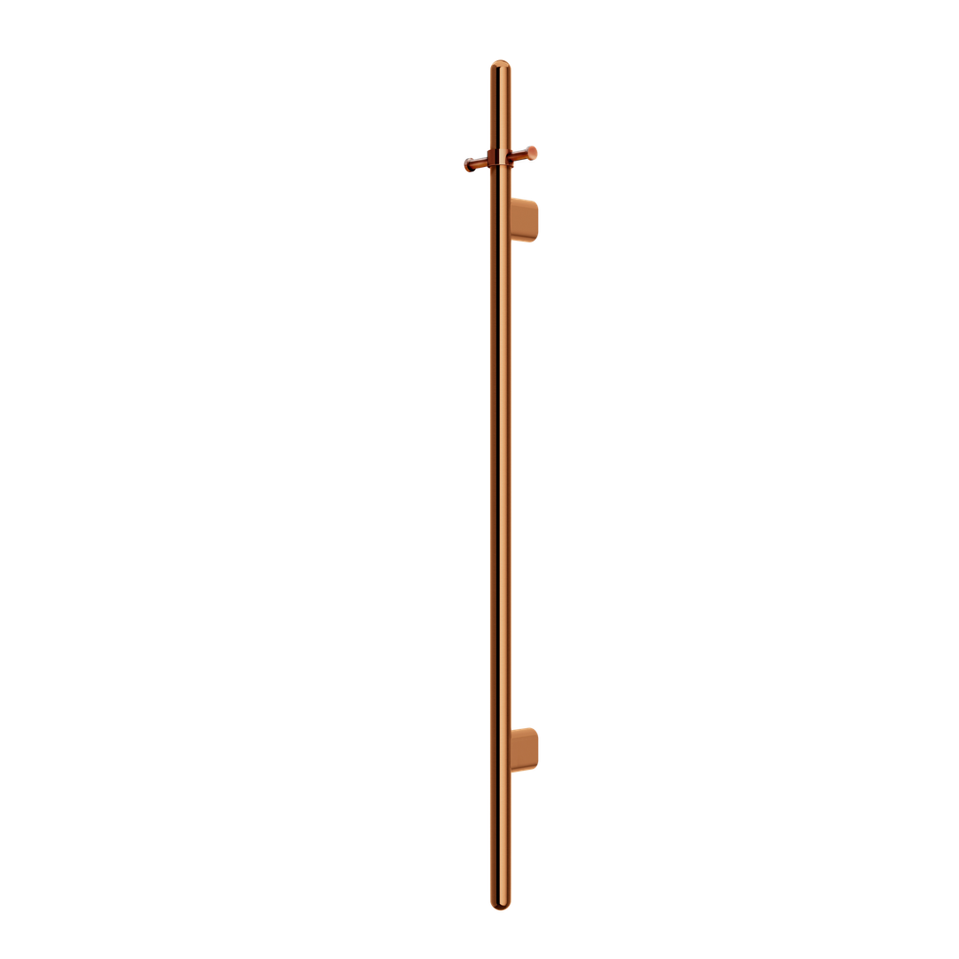 Meir Heated Vertical Towel Rail Lustre Bronze