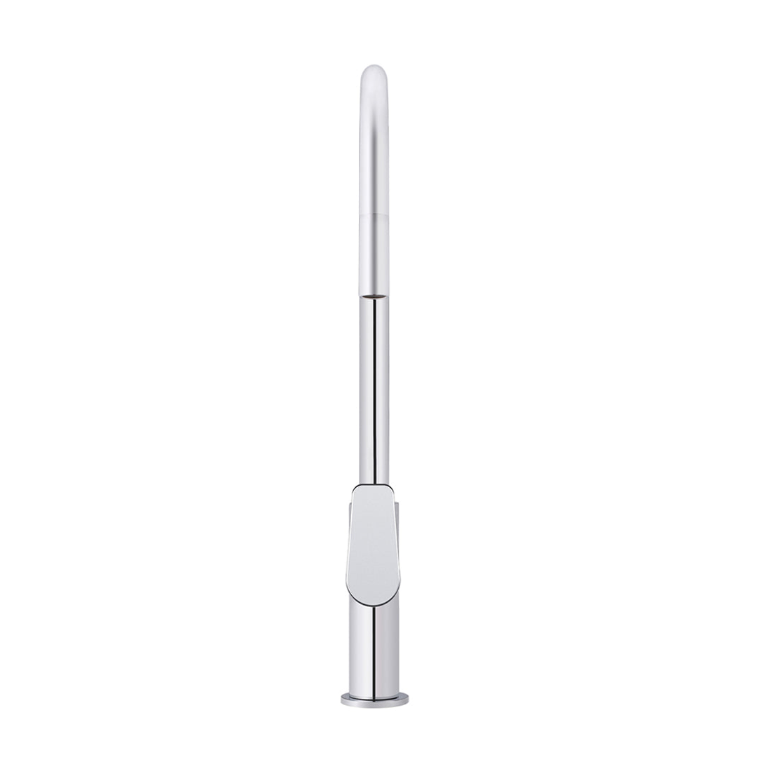 Meir Round Paddle Piccola Pull Out Kitchen Mixer Tap Polished Chrome