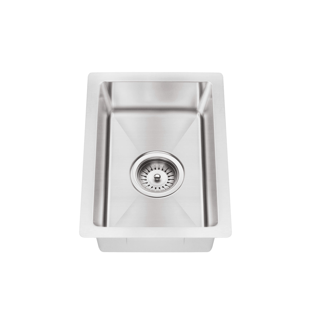 Meir Kitchen Mini Sink Single Bowl 382mm X 272mm - Brushed Nickel