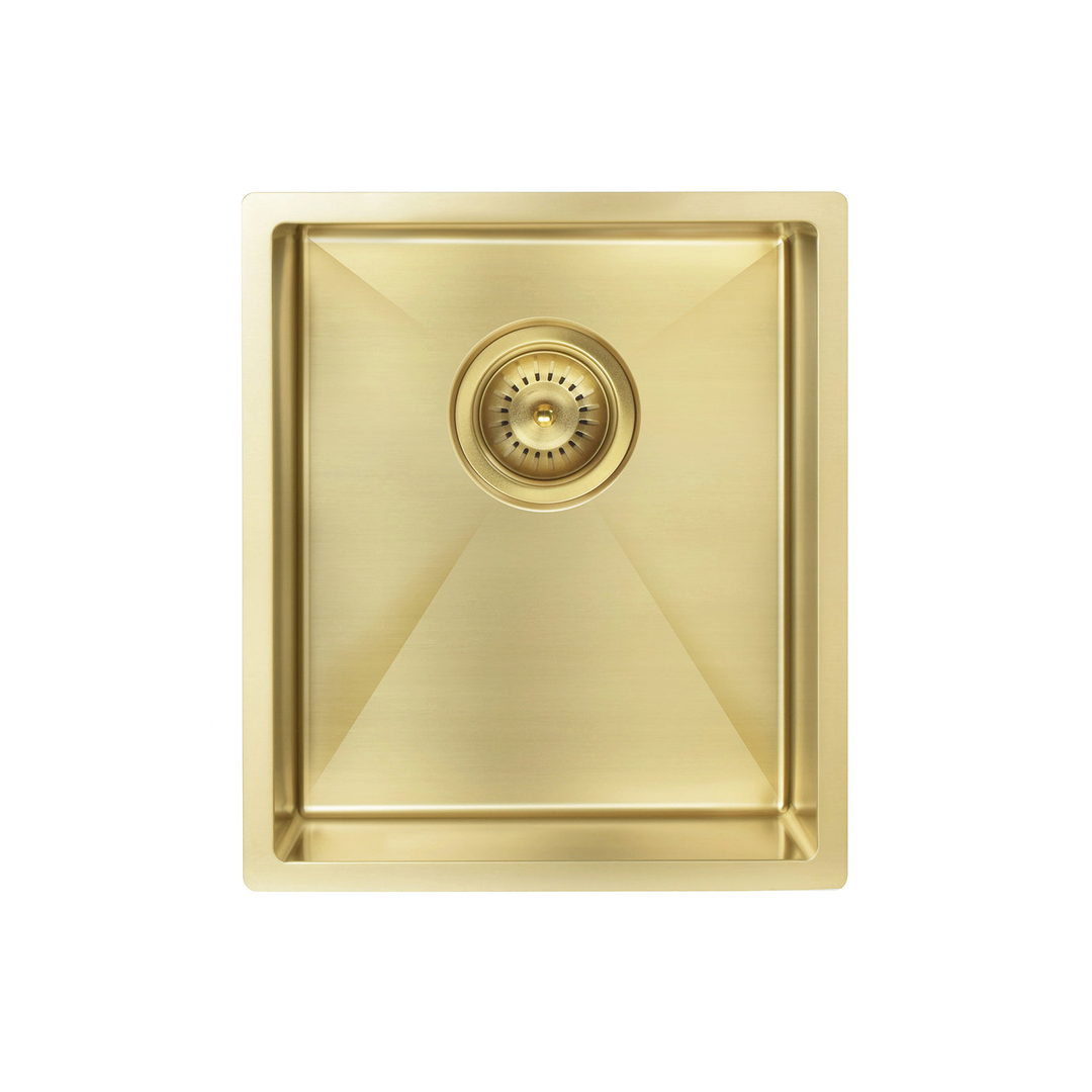 Meir Kitchen Sink Single Bowl 380 X 440 Tiger Bronze