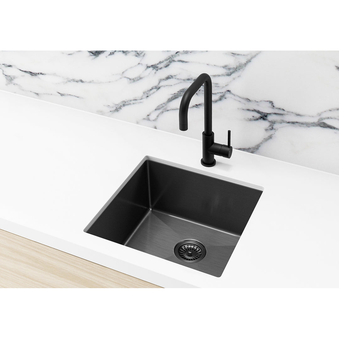 Meir Kitchen Sink Single Bowl 450 X 450 Shadow