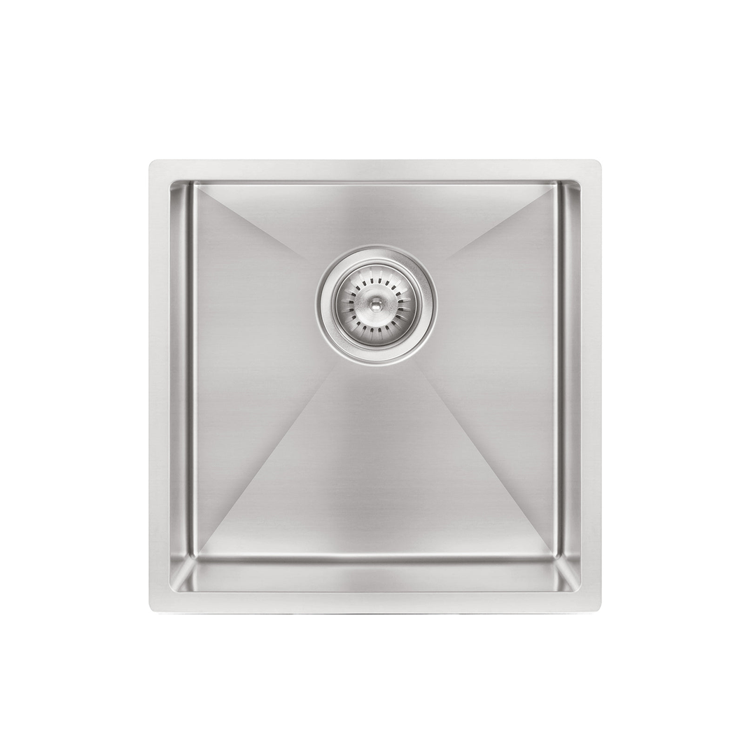 Meir Kitchen Sink Single Bowl 450mm X 450mm - Brushed Nickel