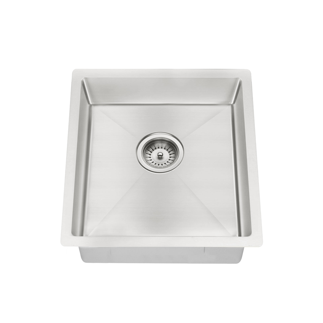 Meir Kitchen Sink Single Bowl 450mm X 450mm - Brushed Nickel