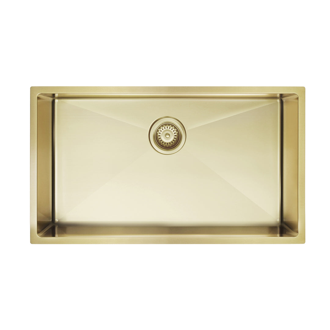 Meir Kitchen Sink Single Bowl 760 X 440 Tiger Bronze