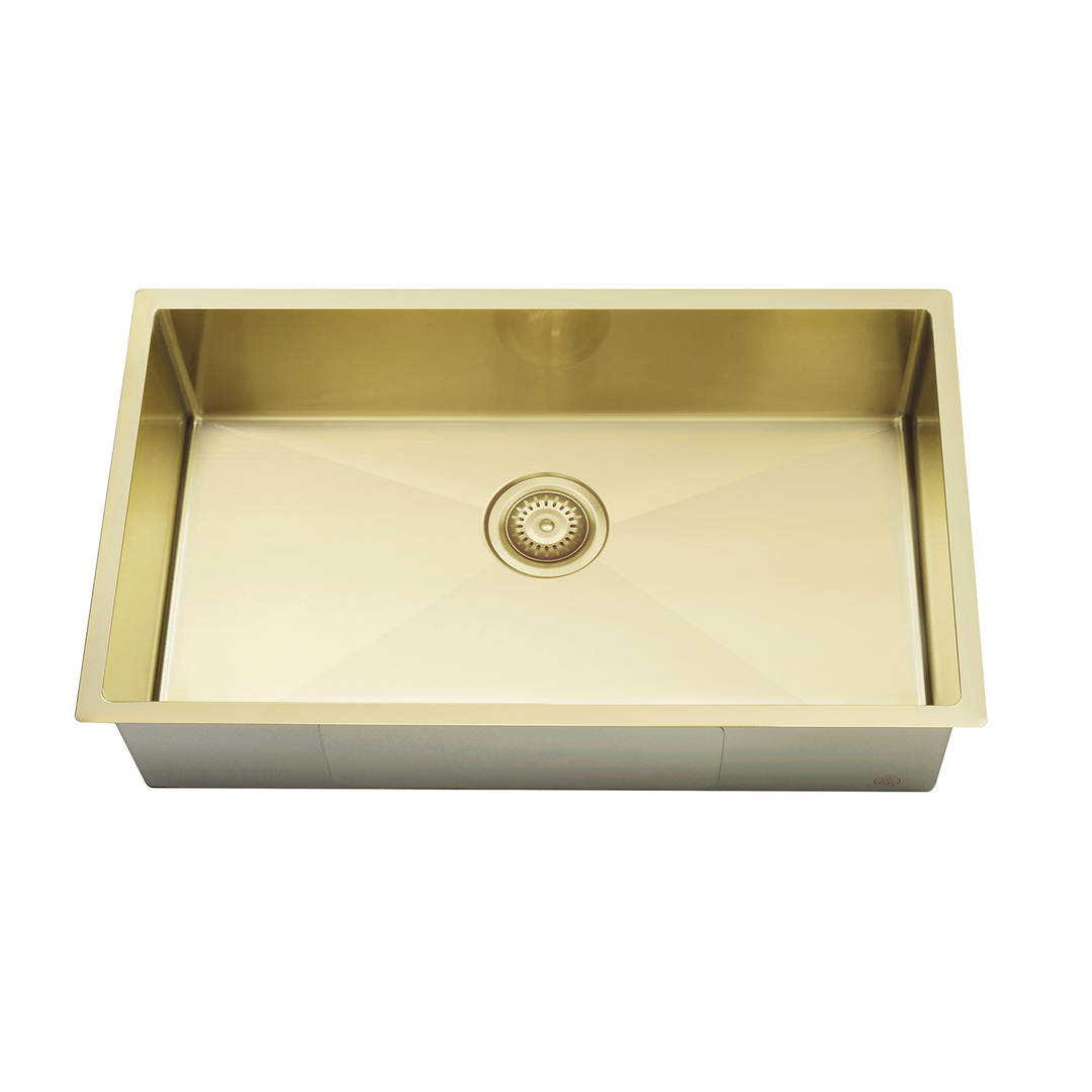 Meir Kitchen Sink Single Bowl 760 X 440 Tiger Bronze