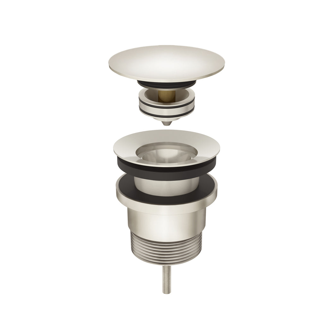 Meir Universal All In One Pop Up Waste Basin & Bath Brushed Nickel