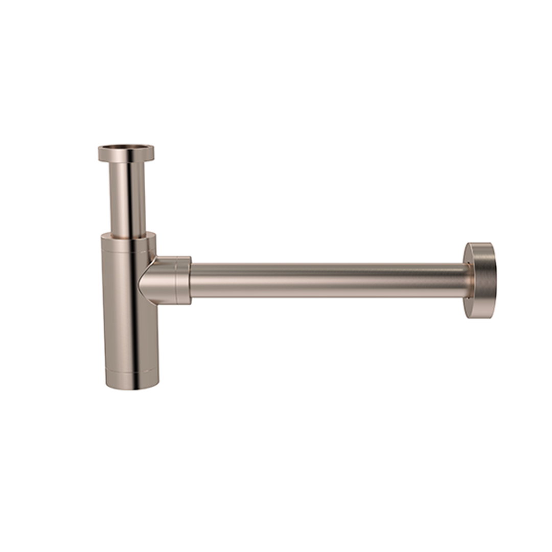 Meir Round Bottle Trap For 32mm Basin Waste & 32mm Waste Pipe With 40mm Adapter Champagne