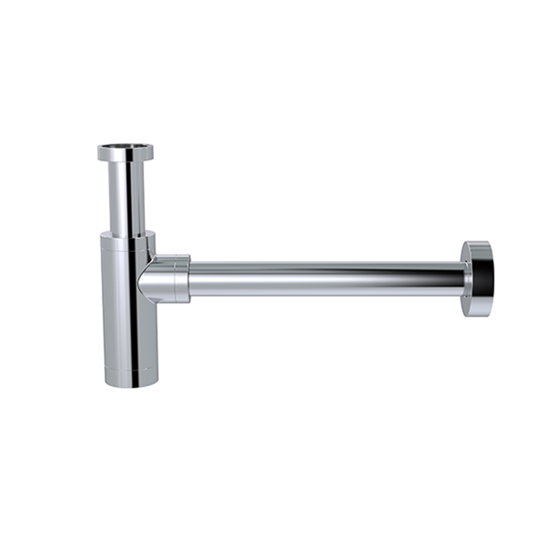 Meir Round Bottle Trap For 32mm Basin Waste & 32mm Waste Pipe With 40mm Adapter Polished Chrome