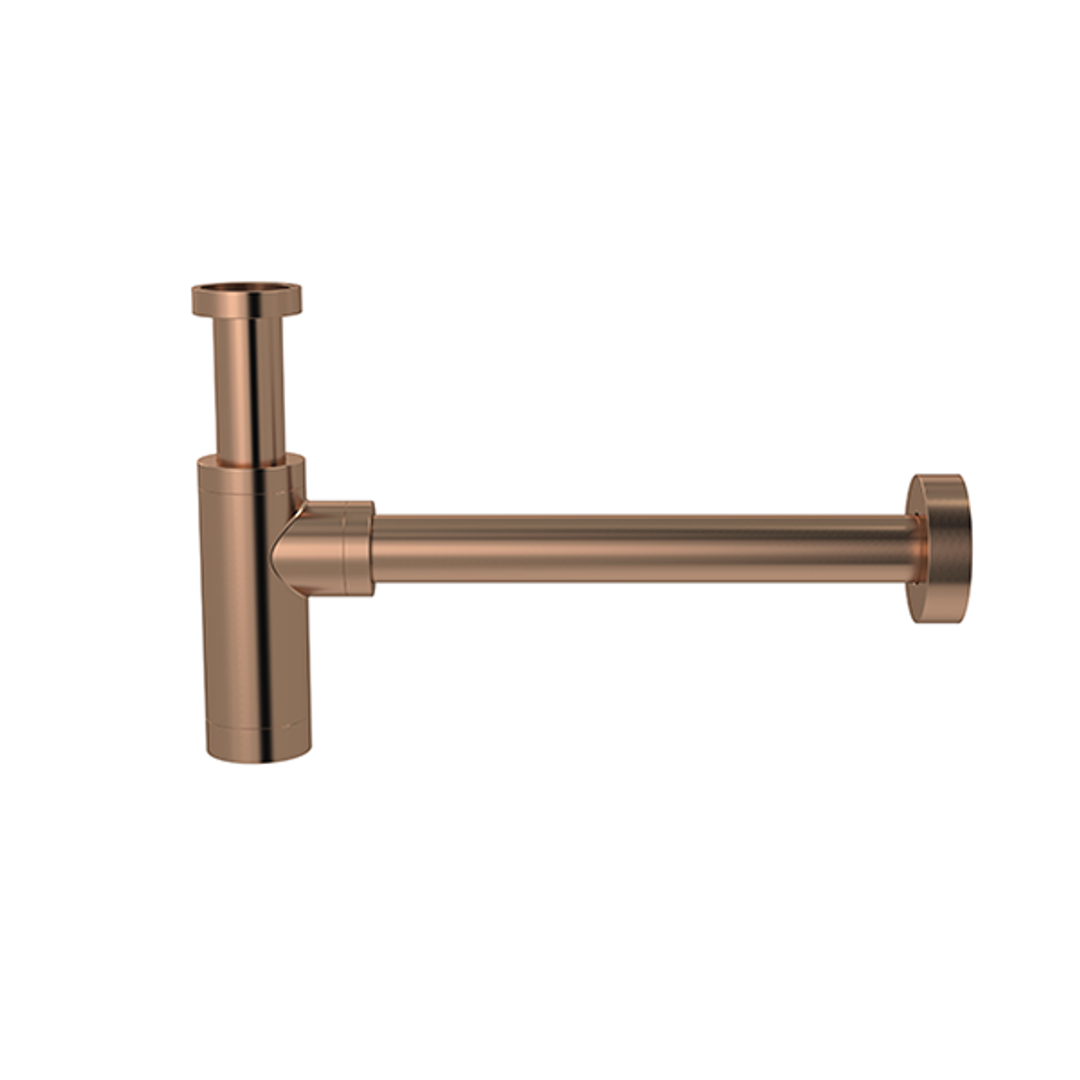Meir Round Bottle Trap For 32mm Basin Waste & 32mm Waste Pipe With 40mm Adapter Lustre Bronze