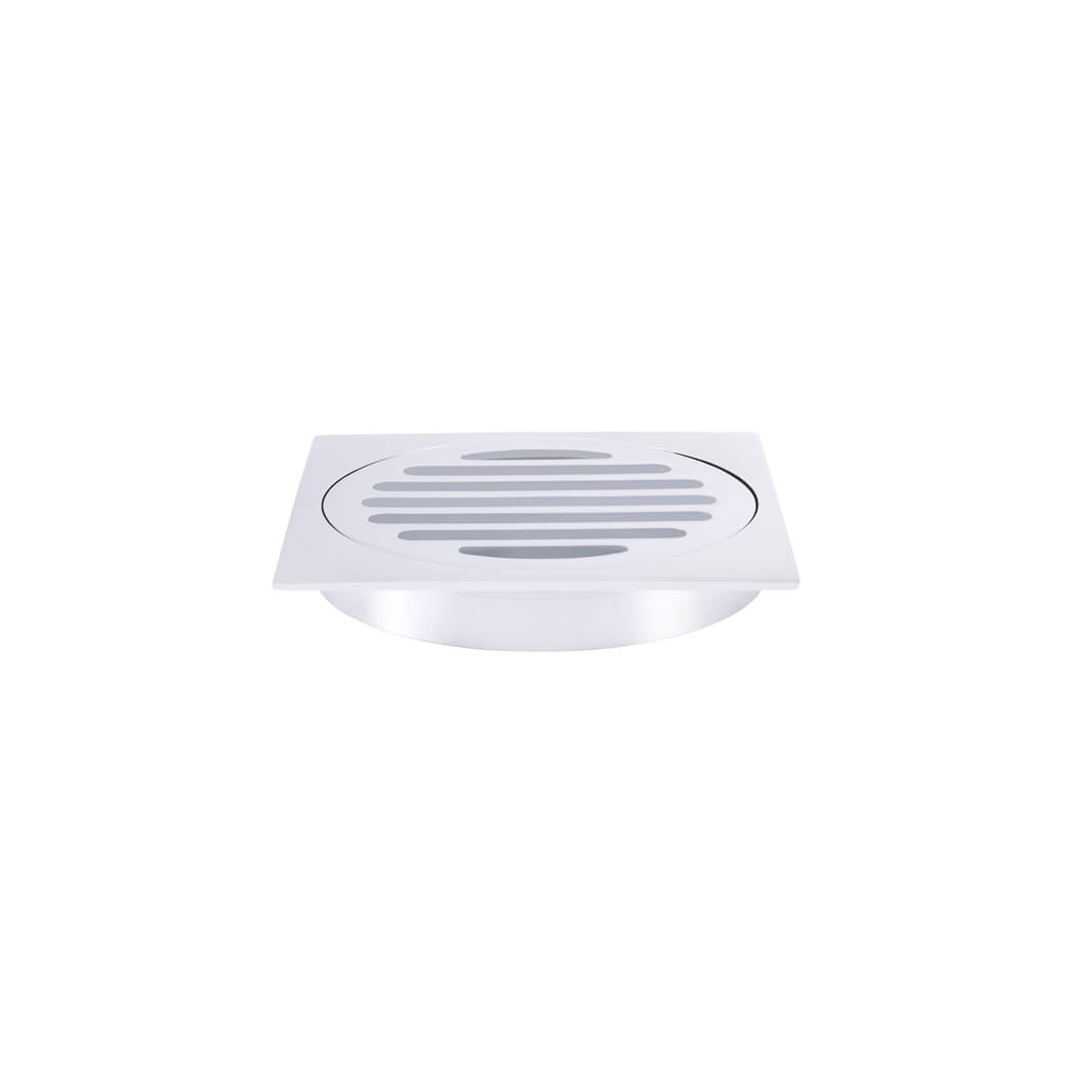 Meir Square Floor Grate Shower Drain 100Mm Outlet Polished Chrome