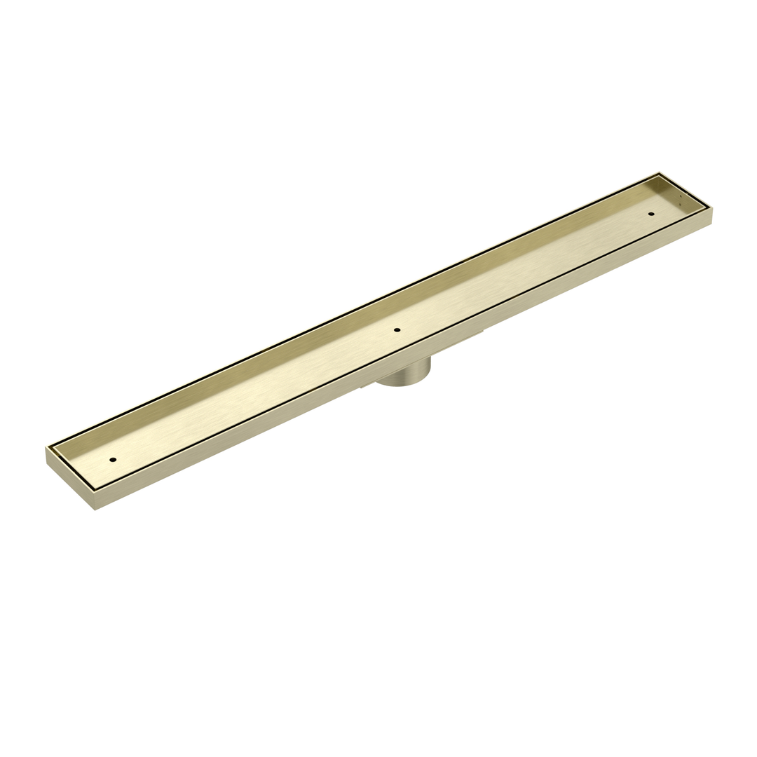 Meir Shower Channel Waste 900Mm With Tile Insert Tiger Bronze Mp06F-T900-Pvdbb