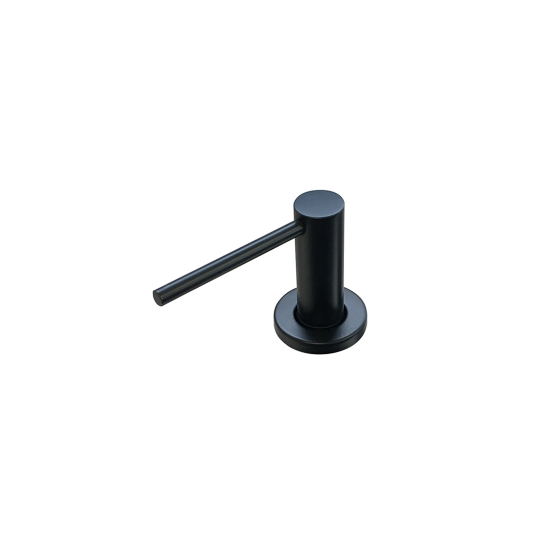 Meir Round Soap Dispenser Matte Black