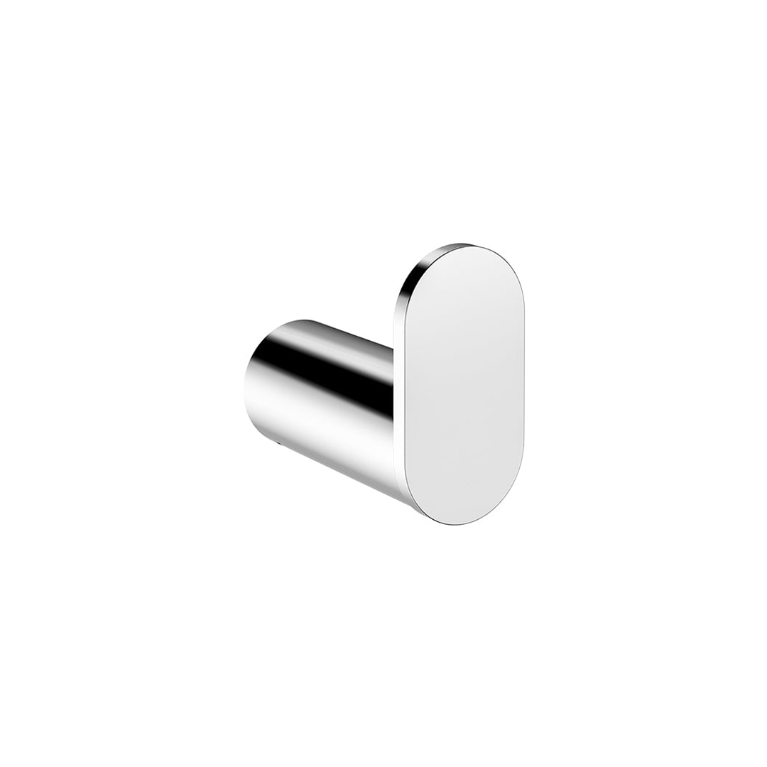 Meir Curvae Single Robe Hook Polished Chrome