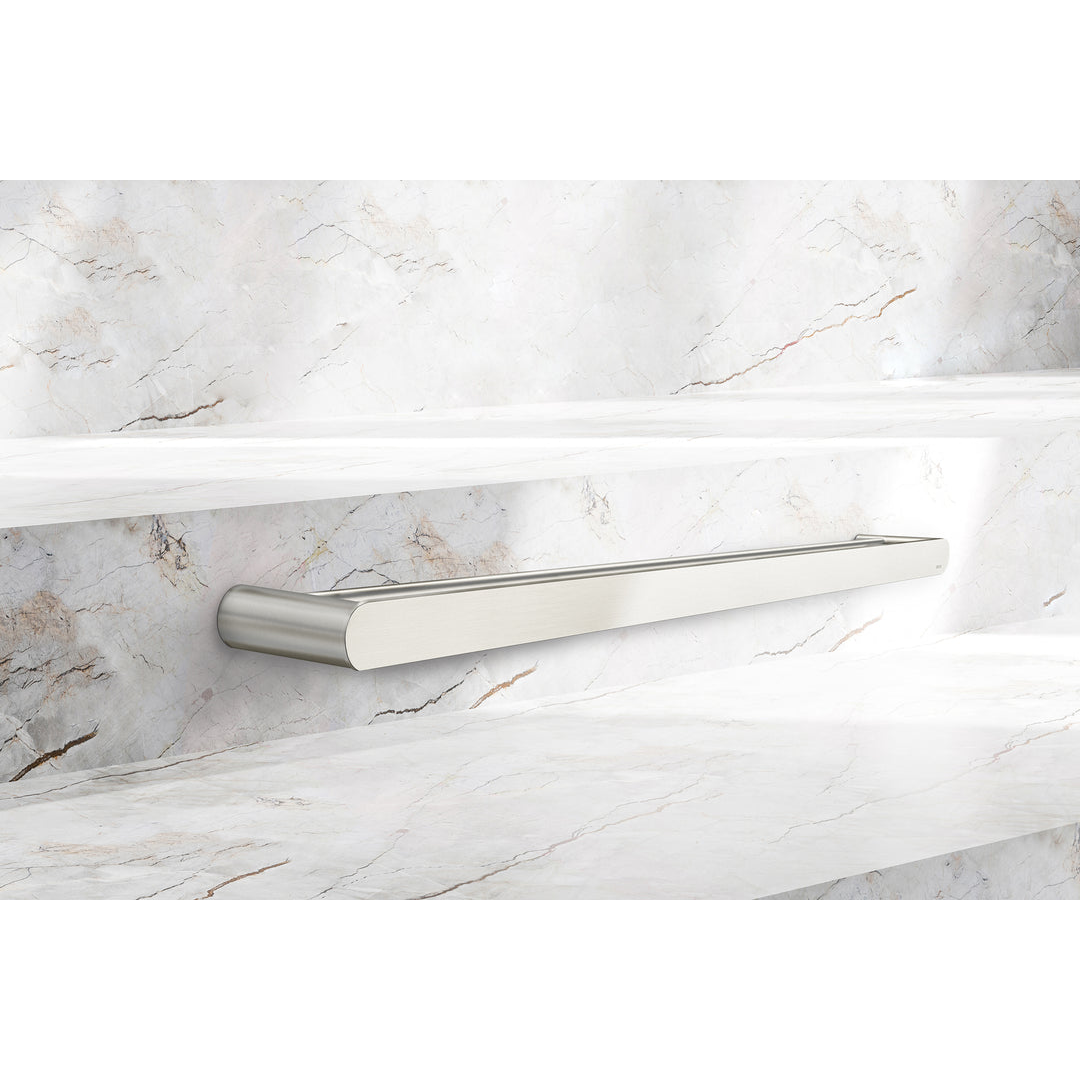 Meir Curvae Double Towel Rail 600Mm Brushed Nickel