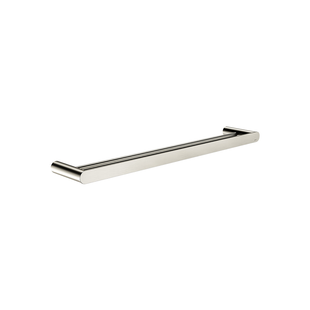 Meir Curvae Double Towel Rail 600Mm Brushed Nickel