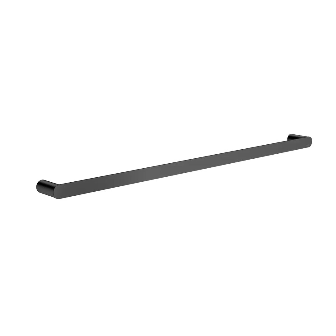 Meir Curvae Single Towel Rail 800Mm Matte Black Mrtr-3S80N
