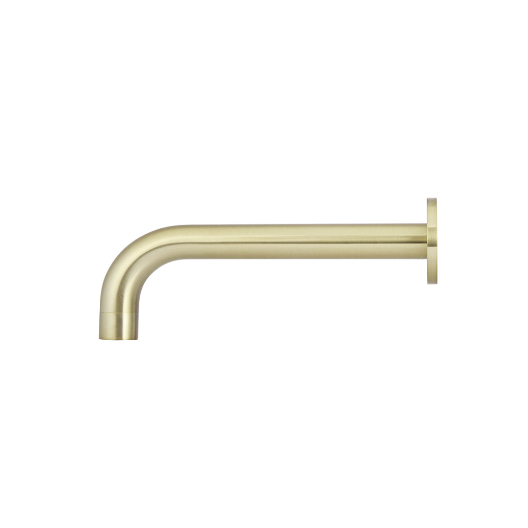 Meir Tiger Bronze Round Curved Wall Spout 200mm