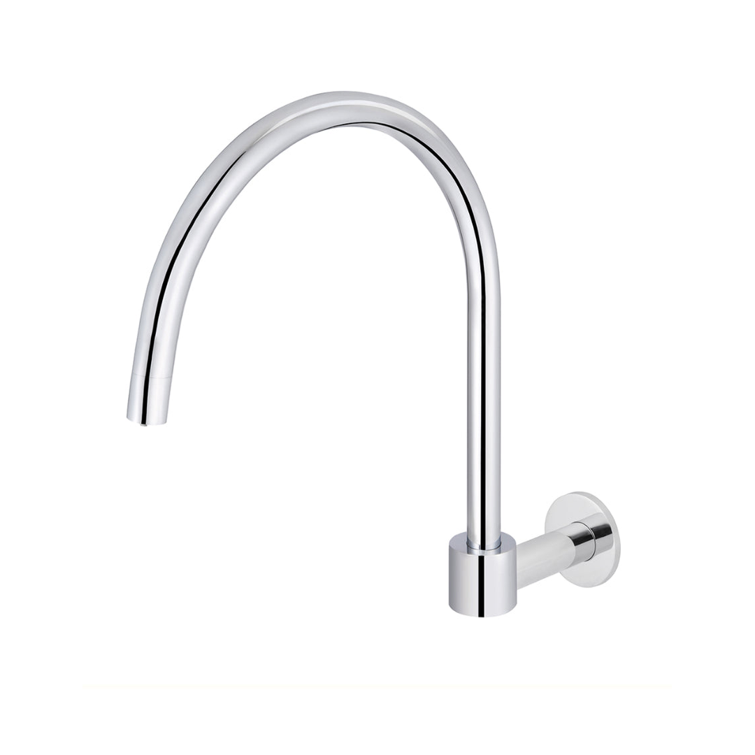 Meir Round High Rise Swivel Wall Spout Polished Chrome
