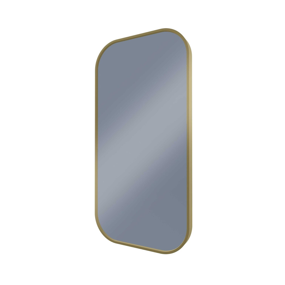 Remer Modern Soft Rectangle Mirror 450X900 With Nordic Gold Frame