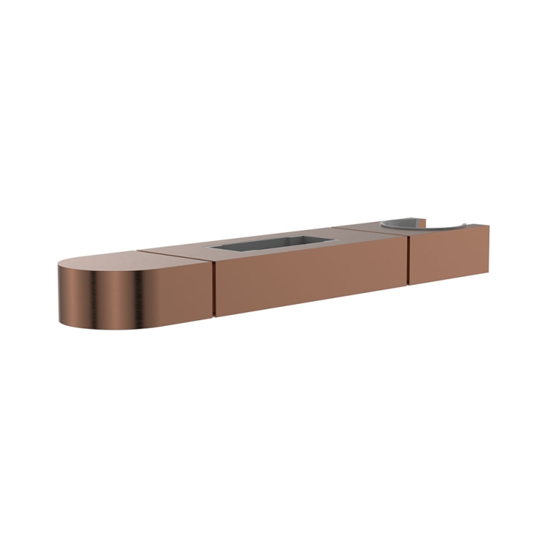 Fienza Empire Slim Slider For Rail Shower Brushed Copper