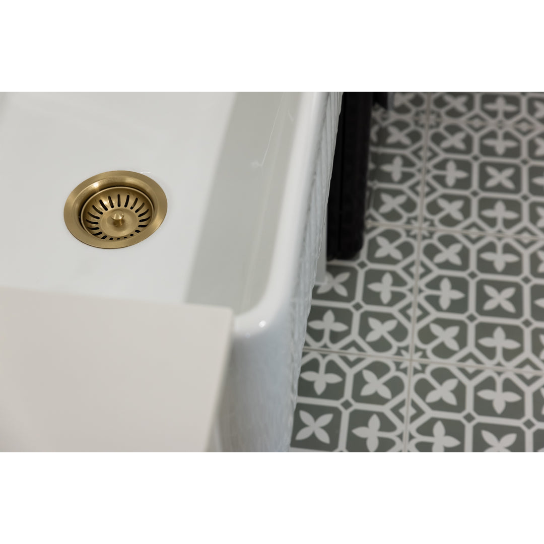 Meir Sink Strainer And Waste Plug Basket With Stopper Tiger Bronze