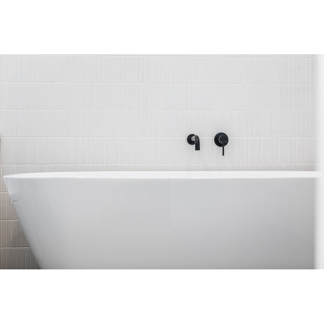 Meir Round Wall Mixer Finish Kit Matte Black